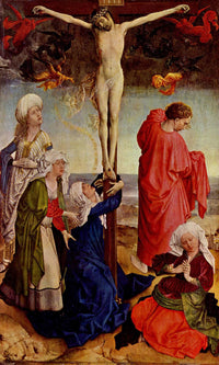 Crucifixion by Robert Campin — hand-painted cultural oil painting reproduction on canvas