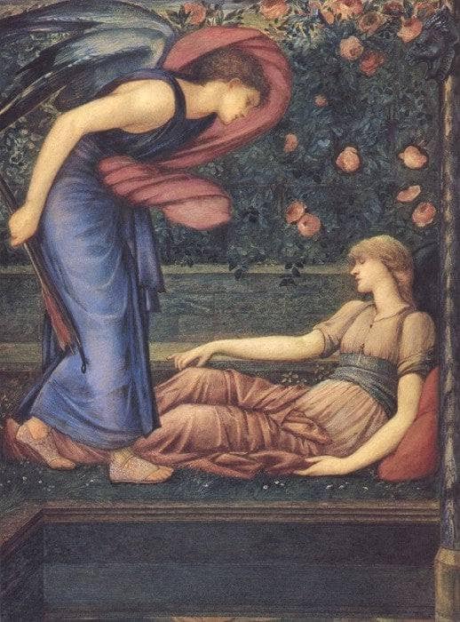 Cupid Finding Psyche by Edward Burne-Jones — hand-painted cultural oil painting reproduction on canvas