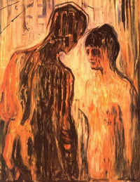 Cupid and Psyche by Edvard Munch — hand-painted abstract oil painting reproduction on canvas
