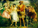 Cymon and Iphigenia by John Everett Millais — group oil painting wall art, Romanticism