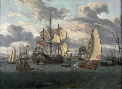 Czar Peter the Great on Board of His Yacht En Route to the Pieter En Paul in dining room