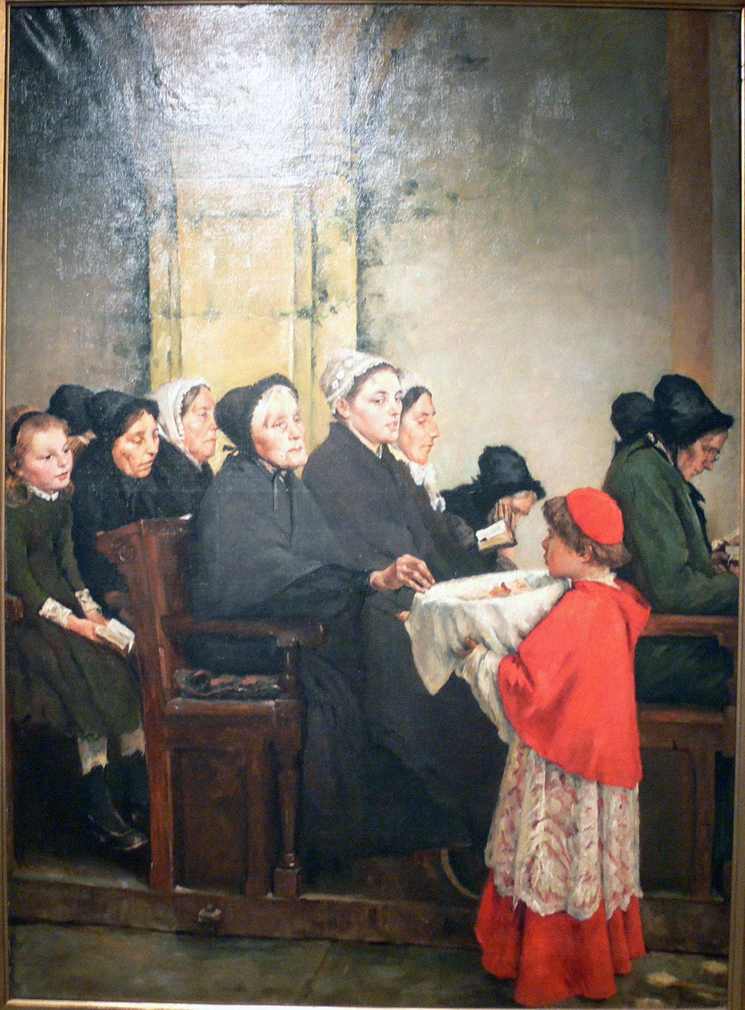 The Blessed Bread in Corre by Pascal Dagnan-Bouveret — hand-painted portrait oil painting reproduction on canvas