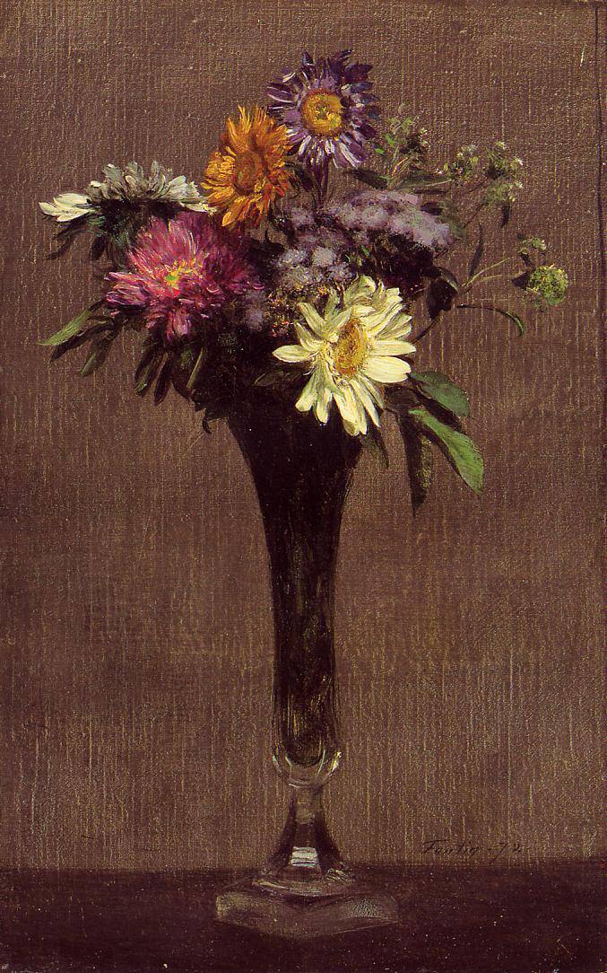 Daisies and Dahlias - Henri Fantin-Latour