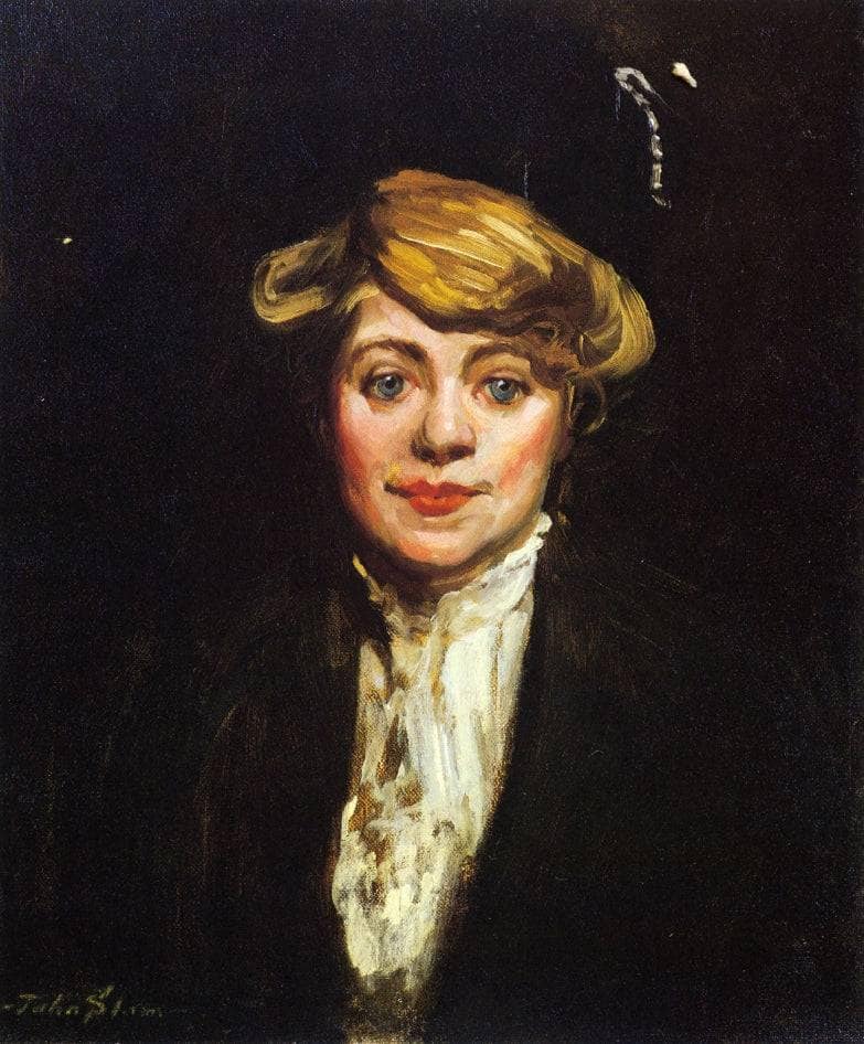 Daisy by John French Sloan — hand-painted portrait oil painting reproduction on canvas