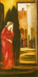 Danae and the Brazen Tower by Edward Burne-Jones, male oil painting wall art, Romanticism