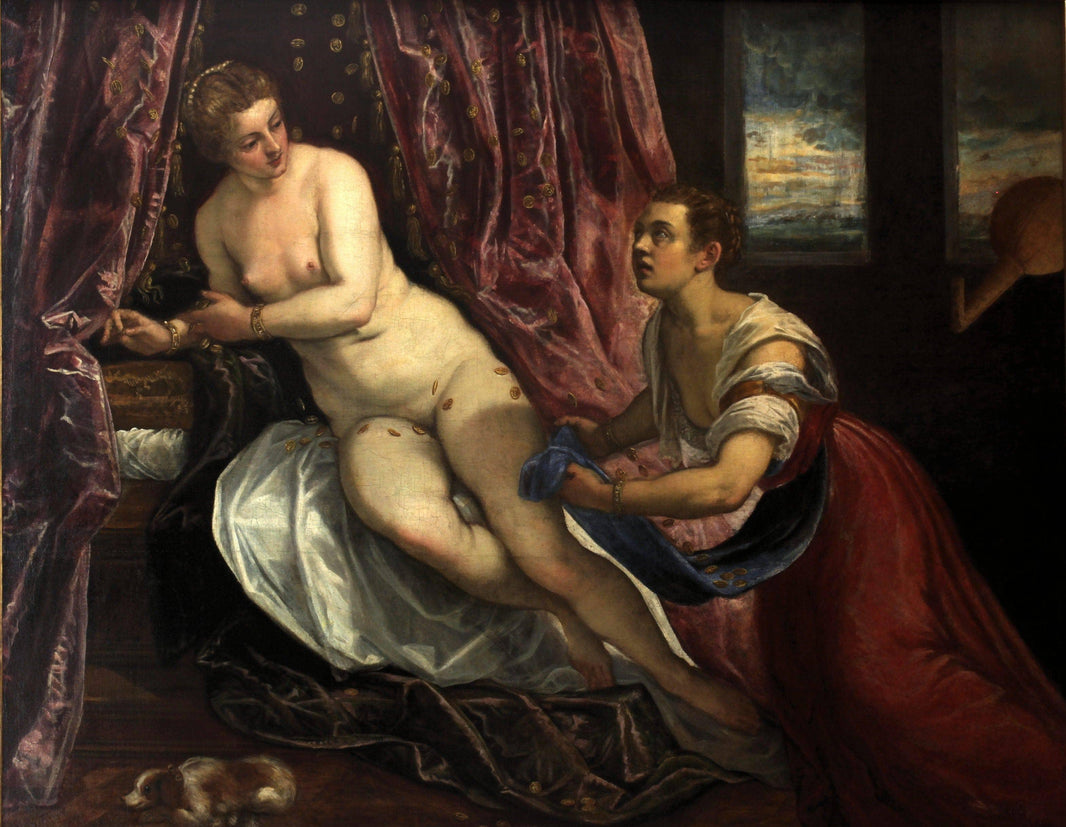 Danae by Tintoretto — hand-painted cultural oil painting reproduction on canvas