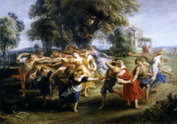 Dance of Italian Villagers by Peter Paul Rubens — hand-painted cultural oil painting reproduction on canvas