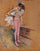 Dancer Adjusting Her Tights in kitchen