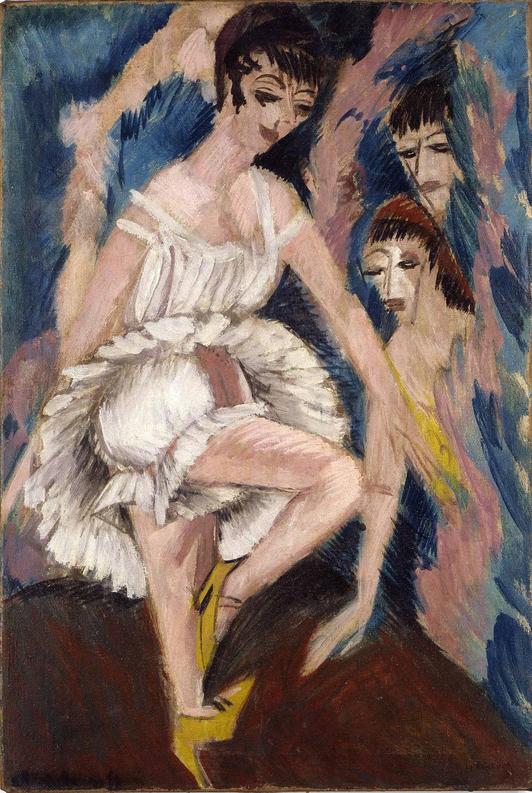Dancer by Ernst Ludwig Kirchner — hand-painted portrait oil painting reproduction on canvas