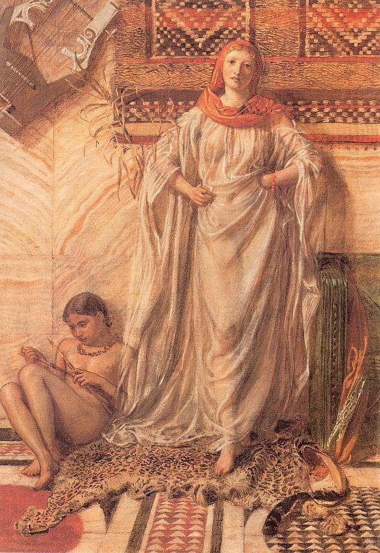 Dancing Girl Resting by Albert Joseph Moore — hand-painted cultural oil painting reproduction on canvas