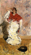 Dancing Girl by William Merritt Chase — hand-painted portrait oil painting reproduction on canvas