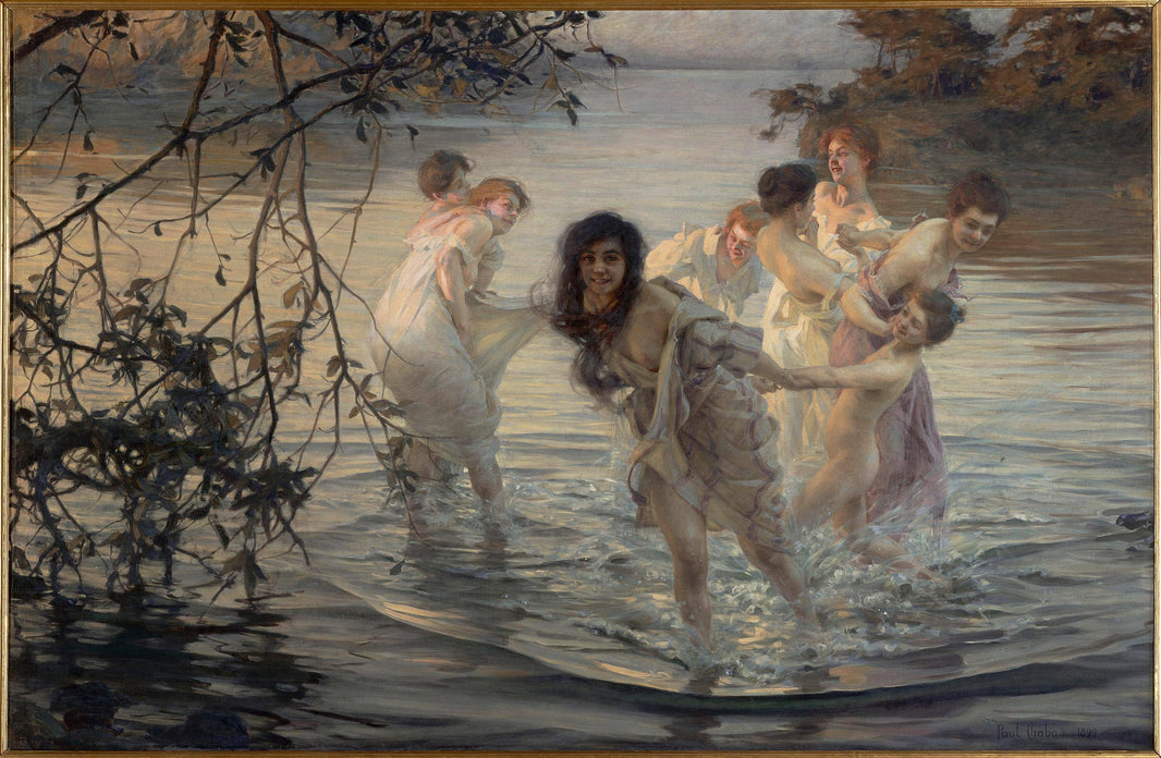 Dancing Nymphs by Paul Émile Chabas — hand-painted portrait oil painting reproduction on canvas
