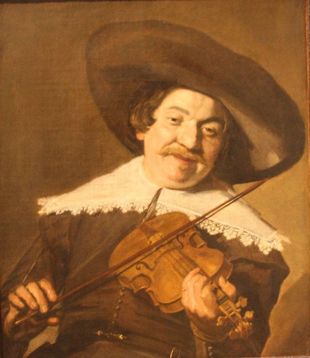 Daniel van Aken Playing the Violin by Frans Hals — hand-painted portrait oil painting reproduction on canvas
