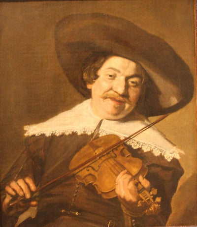 Daniel van Aken Playing the Violin in hallway