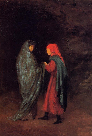 Dante and Virgil at the Entrance to Hell - Edgar Degas