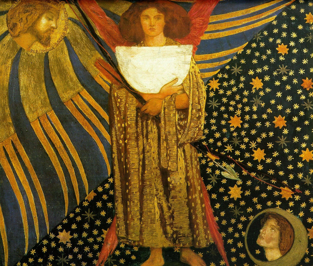 Dantis Amor by Dante Gabriel Rossetti — hand-painted abstract oil painting reproduction on canvas