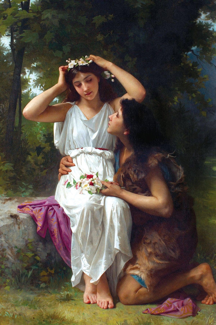 Daphnis and Chloe by Elizabeth Jane Gardner — hand-painted portrait oil painting reproduction on canvas