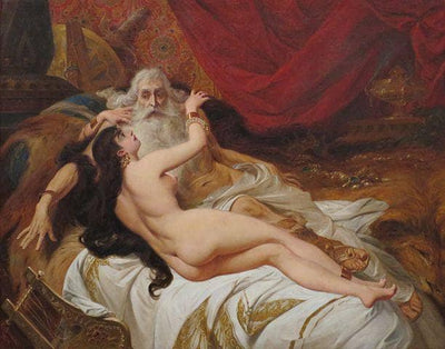 David and Abisag by Pedro Américo — oil painting reproduction