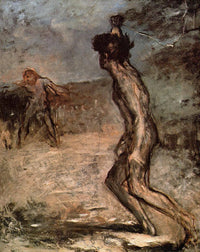 David and Goliath by Edgar Degas — hand-painted abstract oil painting reproduction on canvas