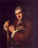 David Garrick by Angelica Kauffman — male oil painting wall art, Neoclassicism