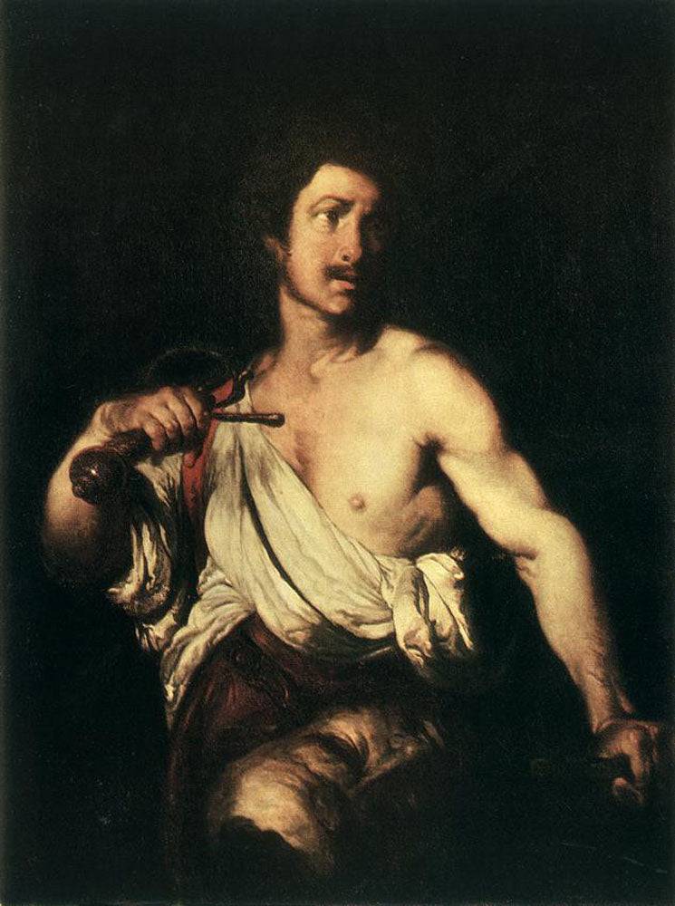 David with the Head of Goliath - Bernardo Strozzi