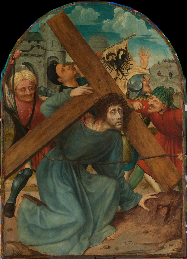 De Kruisdraging by Quentin Matsys — hand-painted cultural oil painting reproduction on canvas