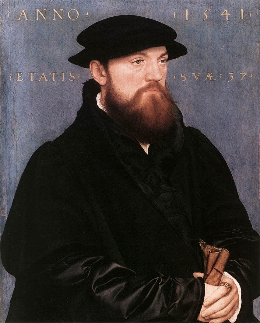 De Vos Van Steenwijk by Hans Holbein the Younger — hand-painted portrait oil painting reproduction on canvas