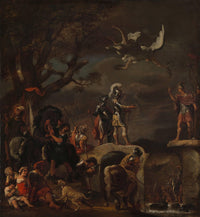 De Vredesonderhandelingen Tussen Claudius Civilis En Quintus Petillius Cerealis Op De Afgebroken Brug