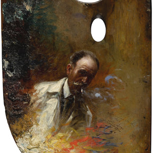 Self-Portrait on a Palette