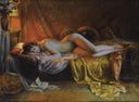 The end of a novel by Delphin Enjolras — female oil painting wall art, Academicism