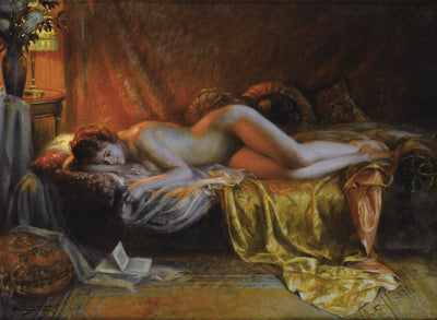 The end of a novel by Delphin Enjolras — oil painting reproduction