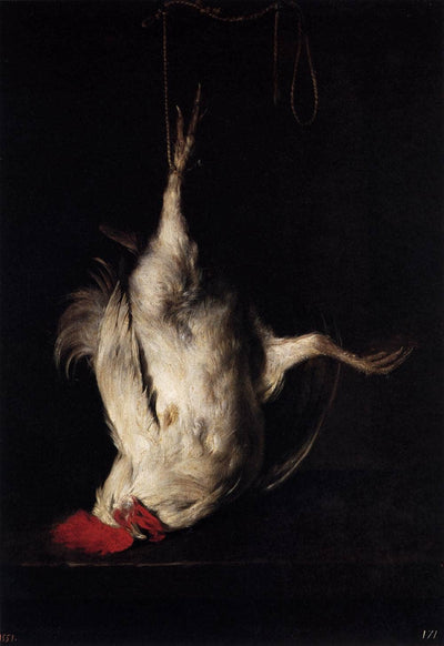 Dead Cock in dining room