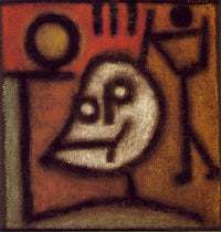 Death and fire by Paul Klee — hand-painted abstract oil painting reproduction on canvas