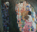 Death and Life by Gustav Klimt — group oil painting wall art, Art Nouveau Modern