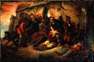 Death of Colomba Antonietti, Patriot, in Rome - Gerolamo Induno