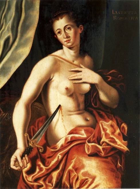 Death of Lucretia - Bartholomeus Spranger