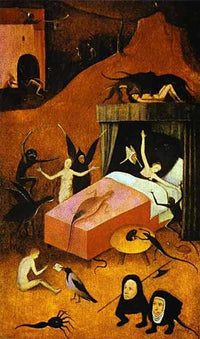 Death of whore by Hieronymus Bosch — hand-painted religion oil painting reproduction on canvas