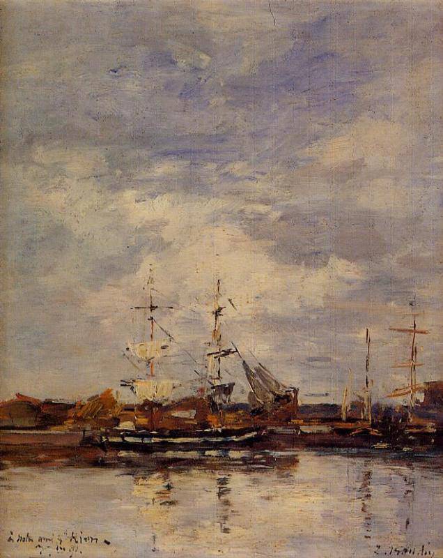 Deauville Harbor - Eugene Boudin