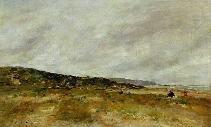 Deauville, the Dunes by Eugene Boudin — hand-painted landscape oil painting reproduction on canvas