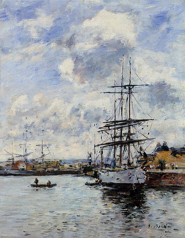 Deauville, the Harbor - Eugene Boudin