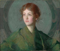 Decorative Head by Frank W. Benson — hand-painted portrait oil painting reproduction on canvas