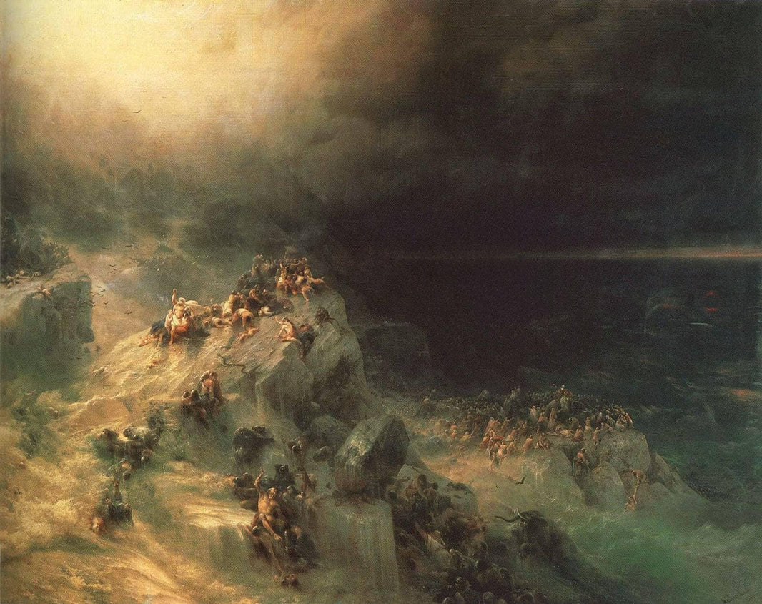 Deluge by Ivan Aivazovsky — hand-painted landscape oil painting reproduction on canvas