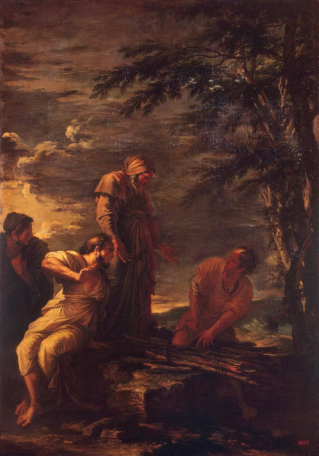 Democrito E Protagora by Salvator Rosa — hand-painted cultural oil painting reproduction on canvas