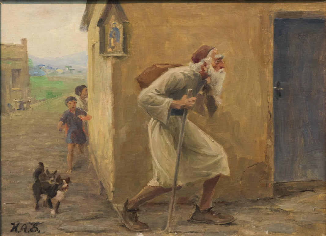 Den Vandrende Jøde (Den Evige Jøde) by Hans Andersen Brendekilde — hand-painted portrait oil painting reproduction on canvas