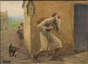 Den Vandrende Jøde (Den Evige Jøde) by Hans Andersen Brendekilde — female oil painting wall art, Realism