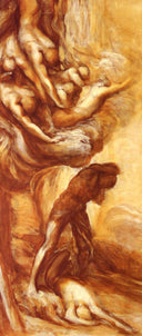 Denunciation Of Cain by George Frederick Watts, religion oil painting wall art, Symbolism