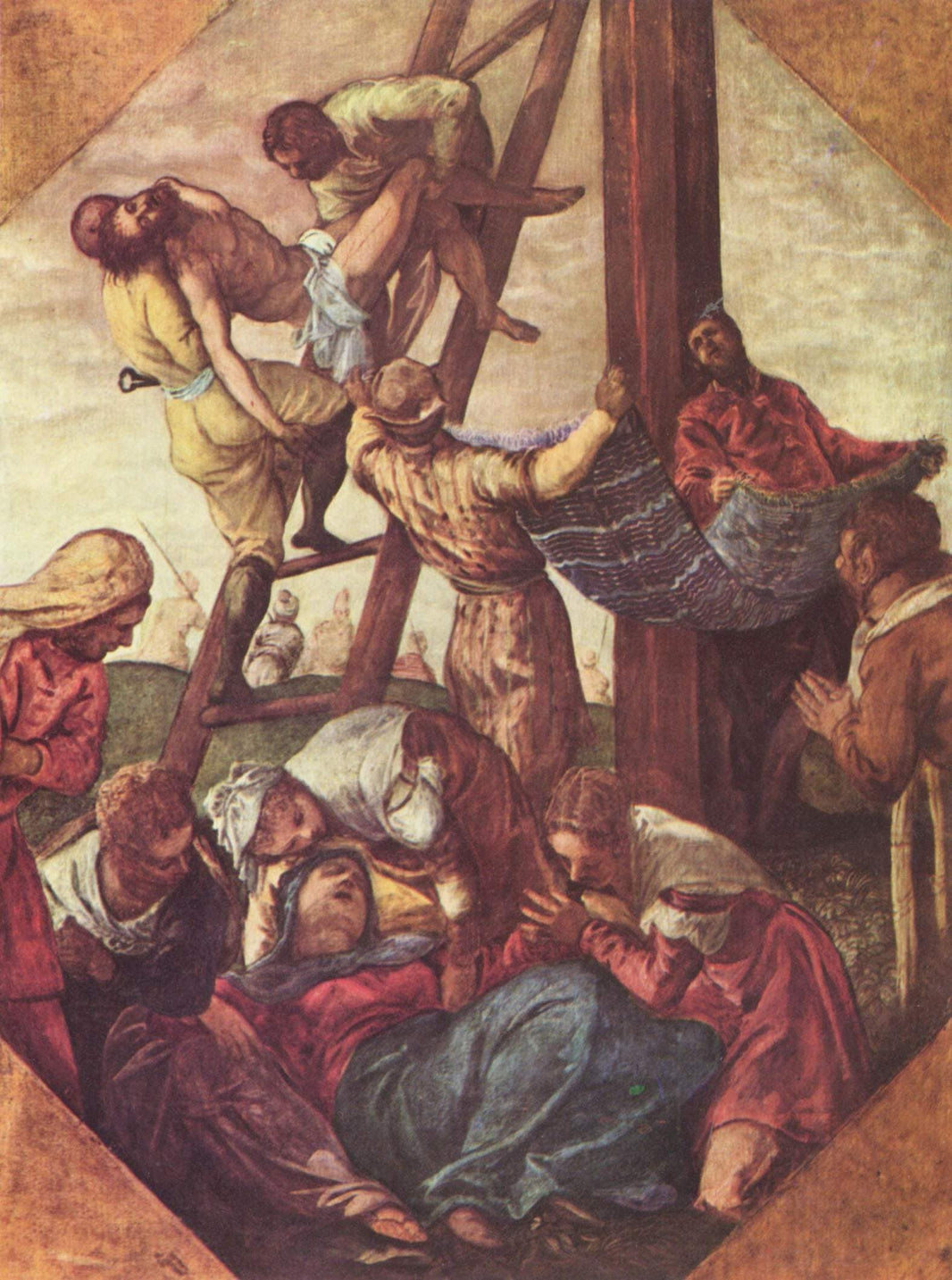 Deposition by Tintoretto — hand-painted cultural oil painting reproduction on canvas