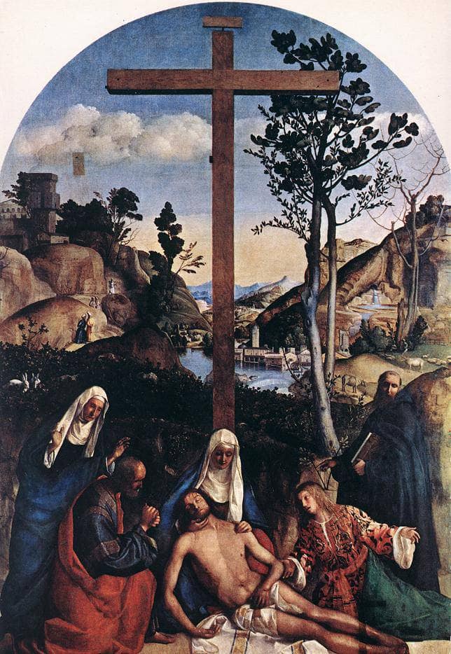 Deposition by Giovanni Bellini — hand-painted cultural oil painting reproduction on canvas