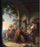 The mendicant monk hosted by a rural family in dining room