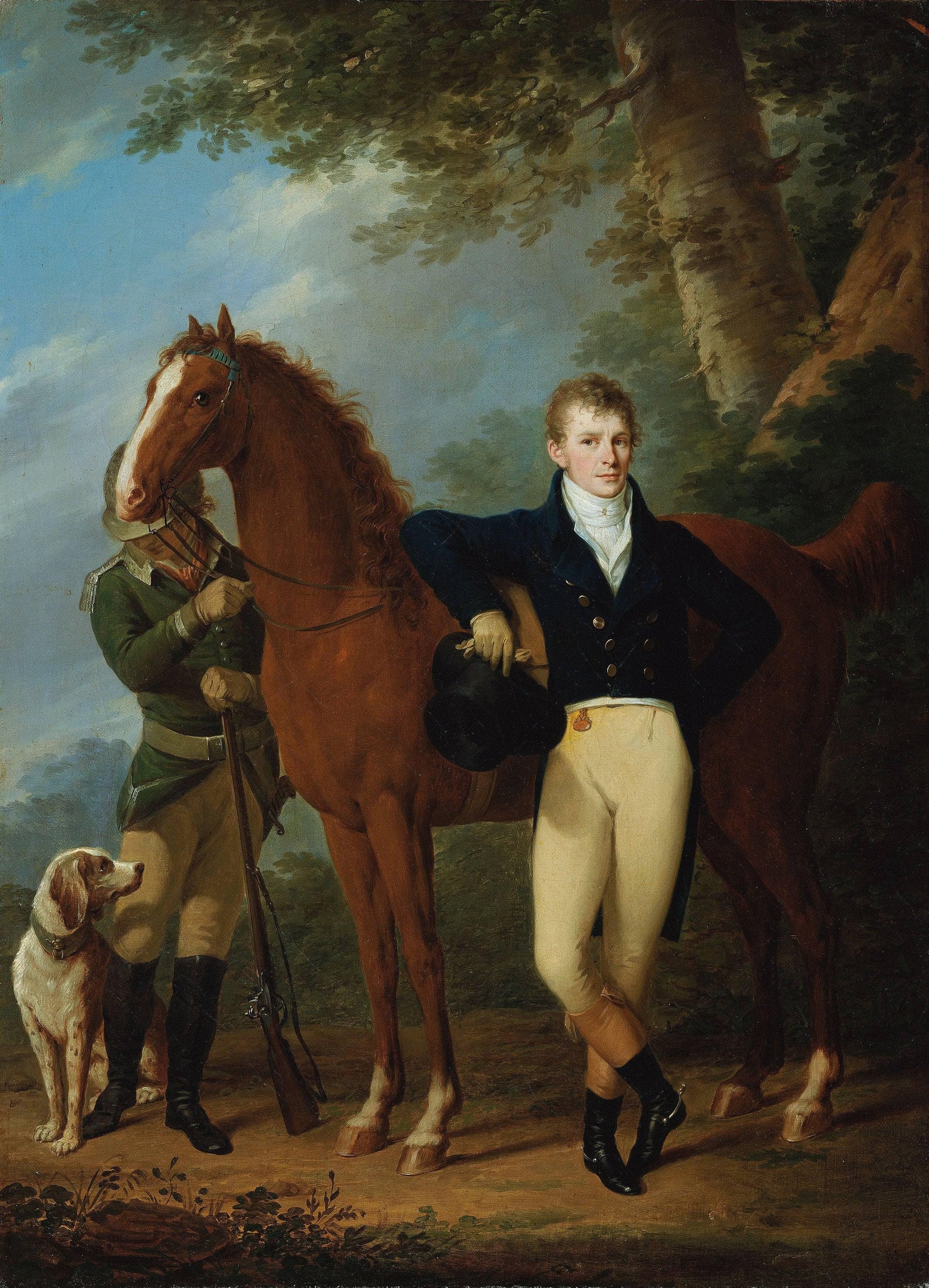 Der Glockengießer Johann Caspar Hofbauer Mit Pferd Und Jäger